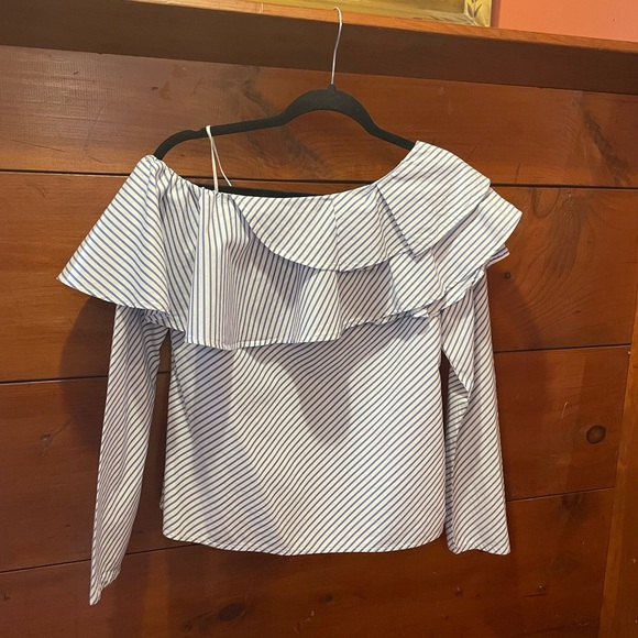 GAP Tops - 🐞Gap off the shoulder striped blouse size small